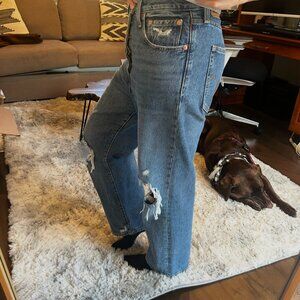 LEVI'S Ribcage Straight Ankle Size 30